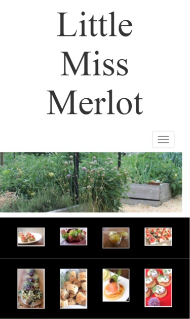 Little Miss Merlot veggie garden in mobile view